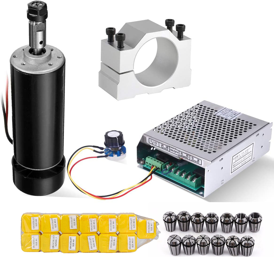 Cnc Spindle Motor - 0.5kw المغزل تبريد الهواء 500 واط