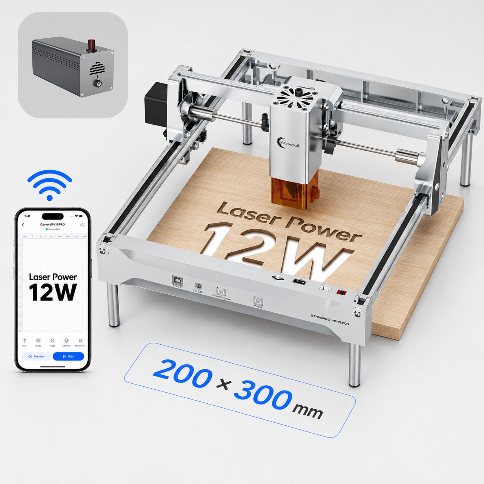 Industrial Laser Engraver - آلة النقش والقطع بالليزر K15 PRO