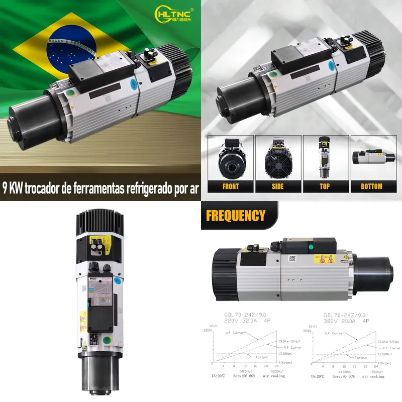 Cnc Spindle Motor - محرك مغزل AP01 9KW ISO30 مبرد