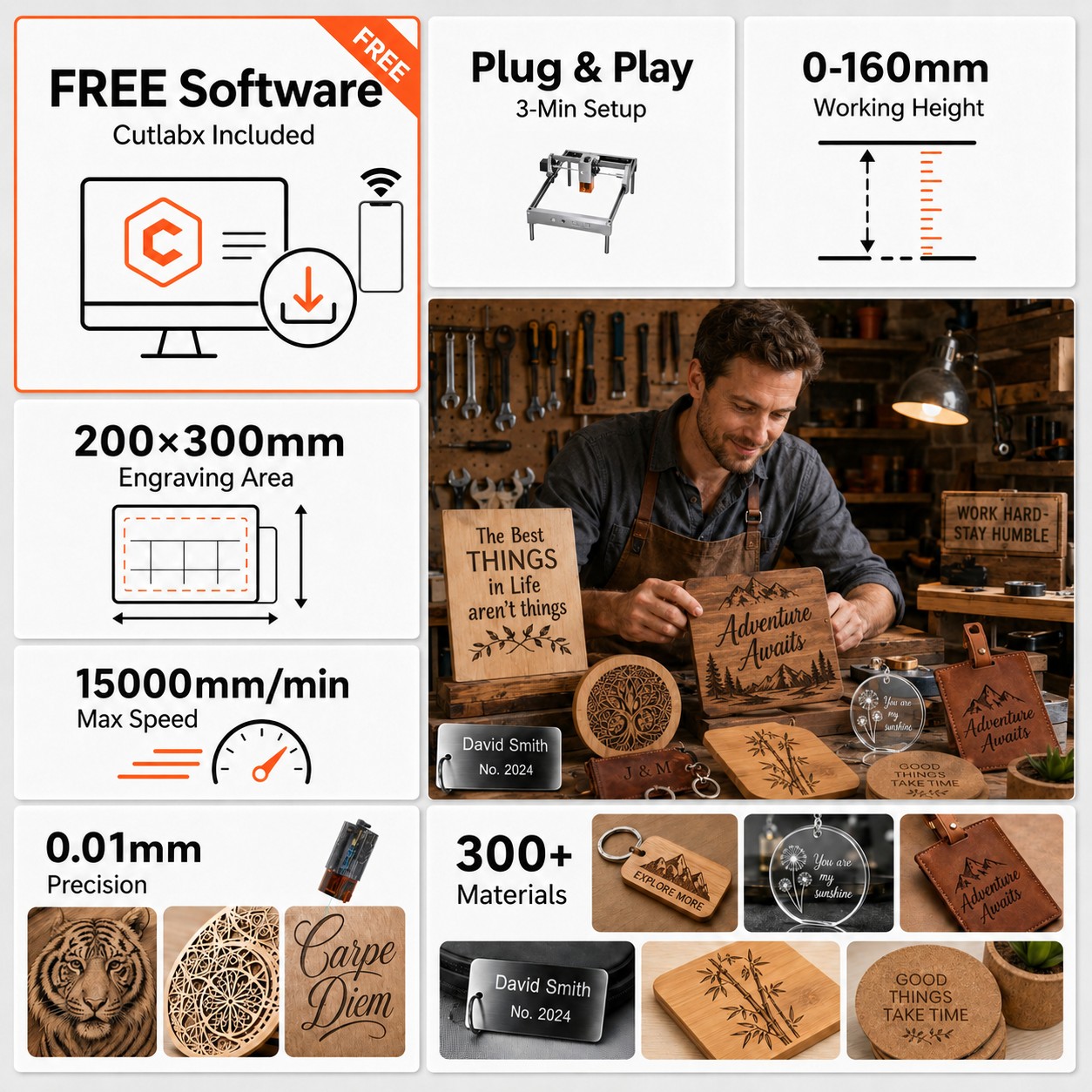 ماكينة نقش بالليزر Carverall K - مراجعة Industrial Laser Engraver وسعره