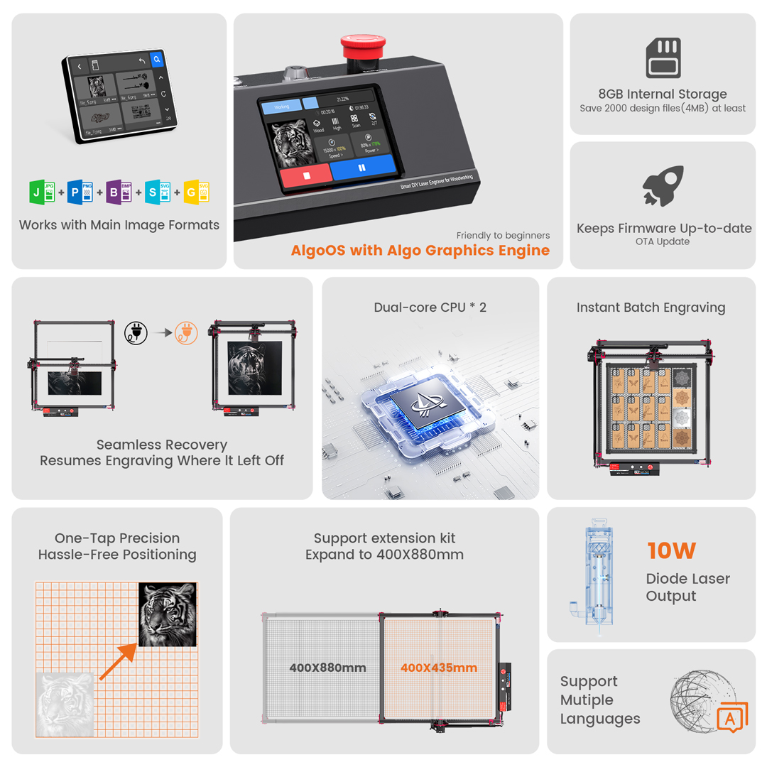 AlgoLaser لتقوم بها بنفسك عدة  - مراجعة Industrial Laser Engraver وسعره